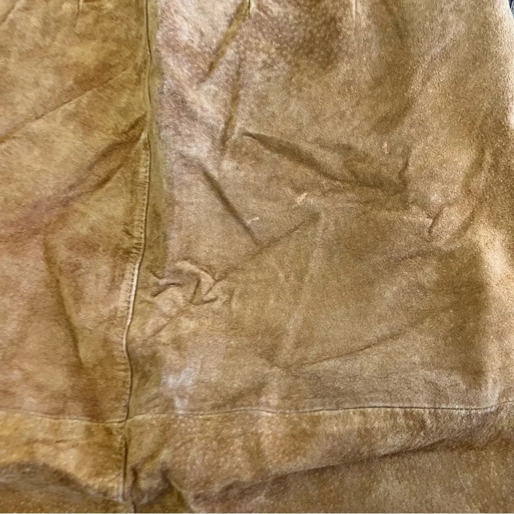Vintage Bagatelle Arlington Avenue Leather 2 Piece Skirt Suit Top Large Skirt 8